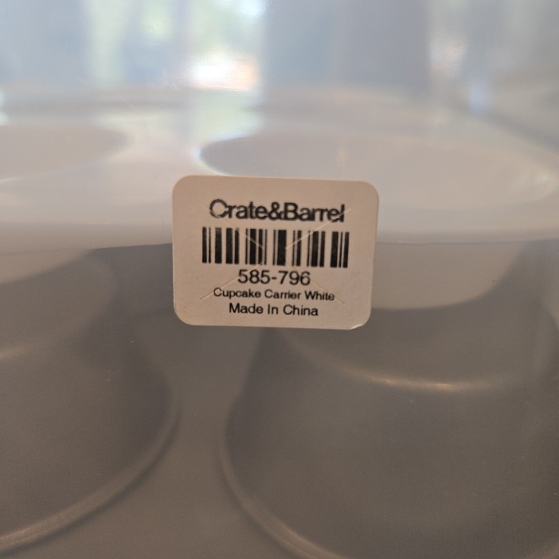 Crate & Barrel 2 Tier Cupcake Holder Carrier Baking Pan Holds 24 Cupcakes New gallery