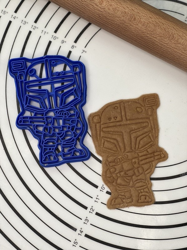 Heavy Infantry Mandalorian Cookie Cutter & Mold Produced by 3D Kitchen Art