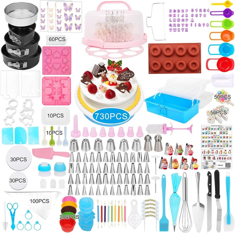 Cake Decorating Kit 730 Pcs Cake Pop Kit Cake Decorating Supplies