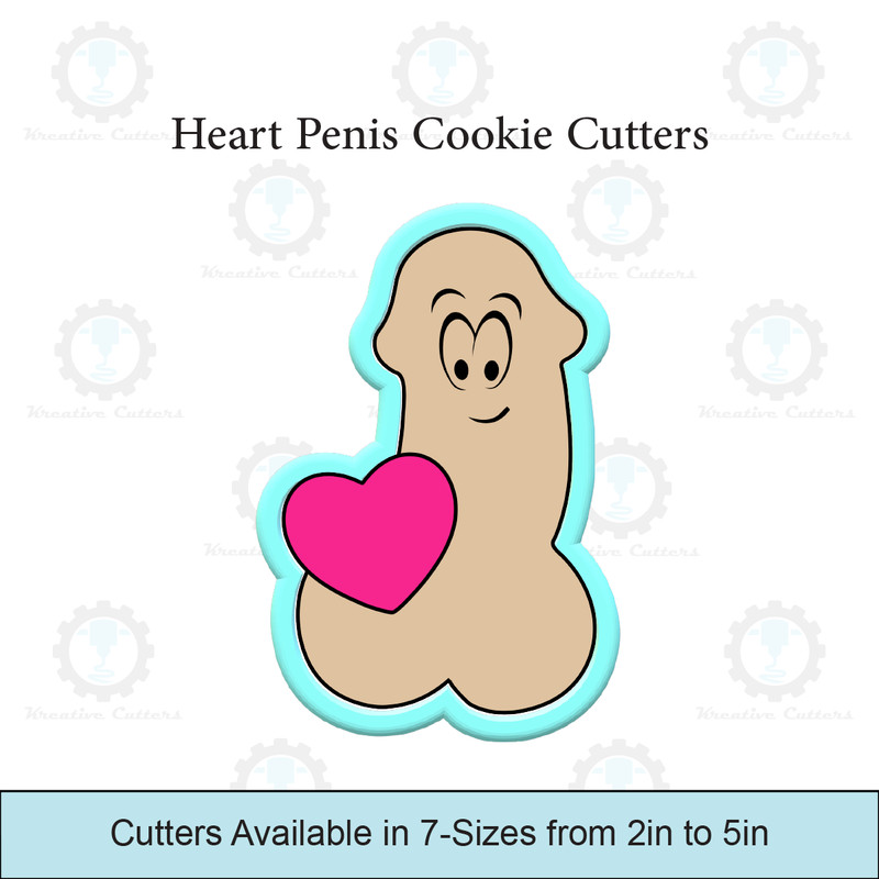 Heart Penis Cookie Cutters