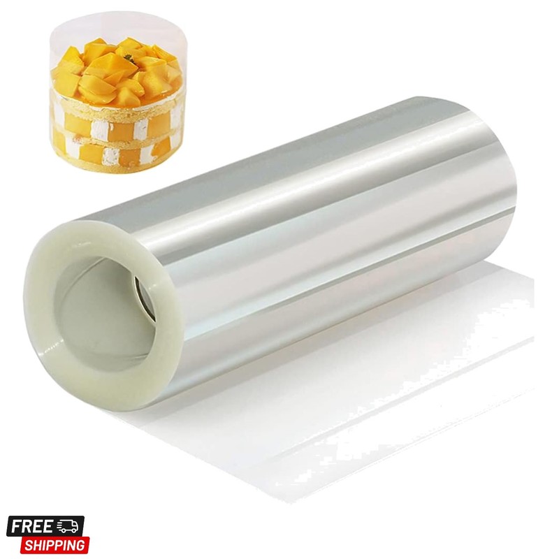 Cake Collar 6 Inch,Acetate Cake Collar Roll DIY Acetate Sheet Baking Transpar…
