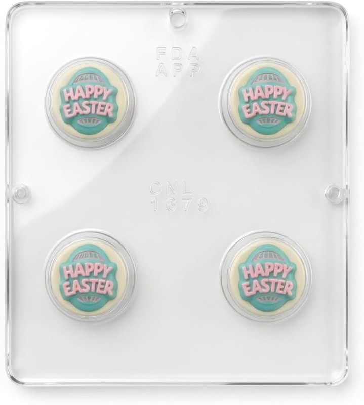 Happy Easter Egg Cookie Sandwich Chocolate Candy Mold 1679 NEW gallery