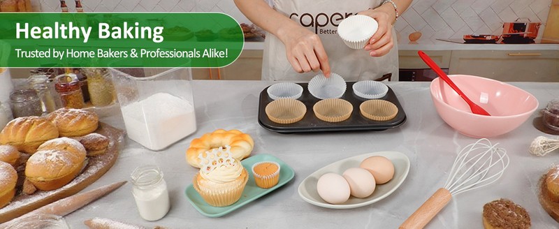 Unbleached Parchment Cupcake Liners - Standard Paper Muffin Liners Cups for gallery