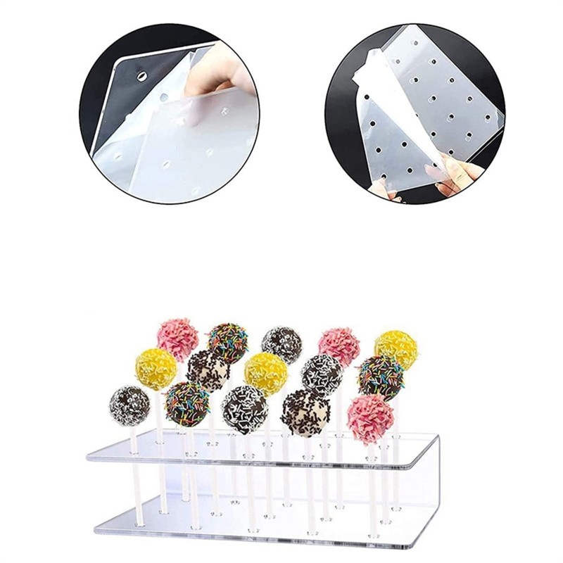 Clear Acrylic Lollipop Holder 15 Hole Durable Candy Support Holders Supplies gallery