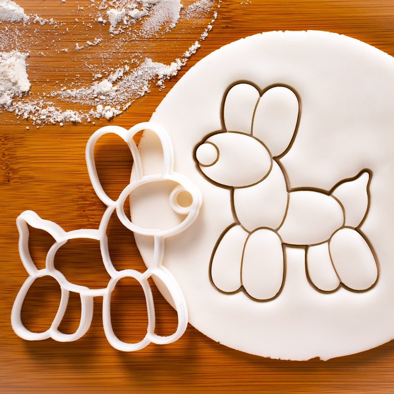 Balloon Dog Cookie Cutter – carnival circus animal first birthday baby shower