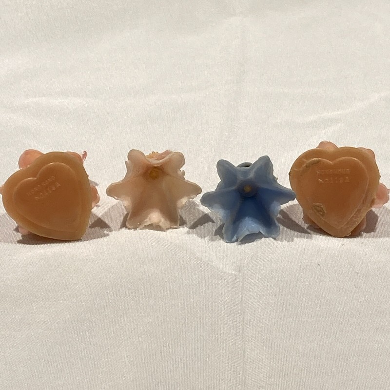 4 Ballroom Ladies Cake Decorations Hong Kong 3 Pink & 1 Blue, 1.5 In Tall, 1950s gallery