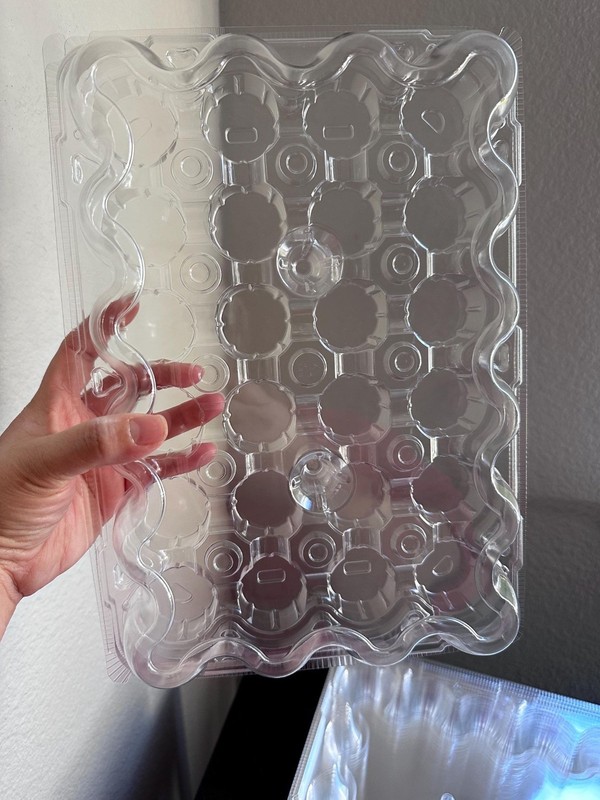 24 Count Mini Cupcake Container 24 pack with Detachable Tall Dome Lids gallery