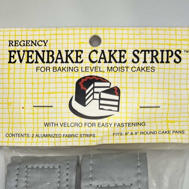 *Regency Evenbake Cake Pan Strips Wraps Aluminized Fabric Hook Loop Closure 2 Pc gallery