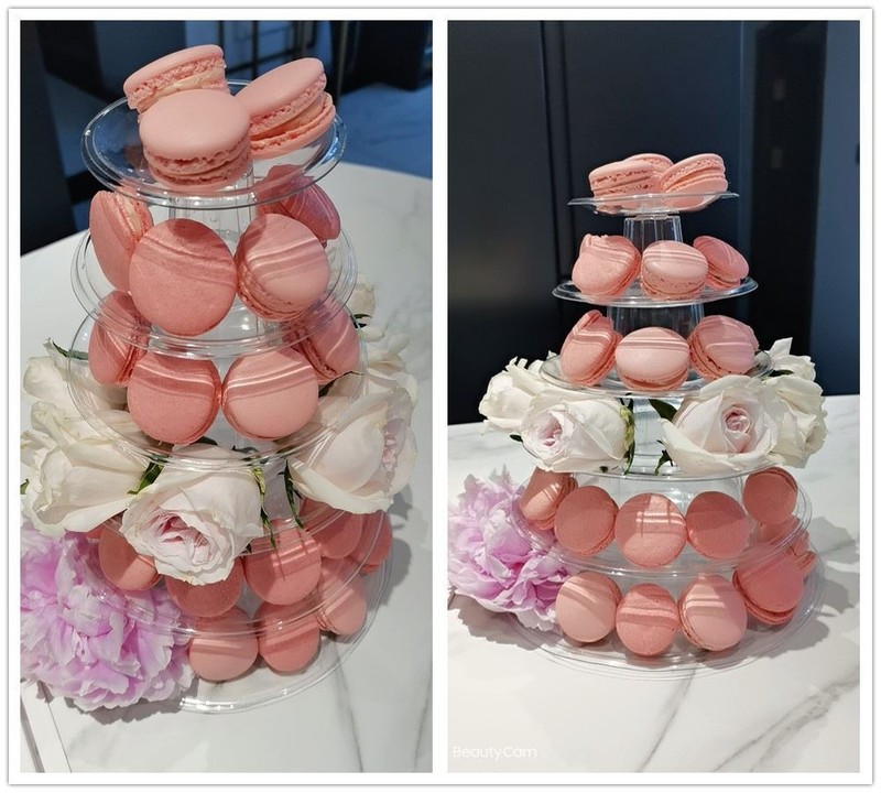 6-Tier Macaron Display Rack for Cake and Pastry - Tiered Biscuit Donut Levels gallery
