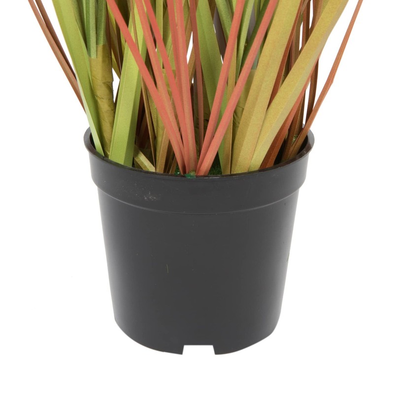 Vickerman Everyday 24 Artificial Green And Brown Grass Black Plastic Pot - Faux gallery