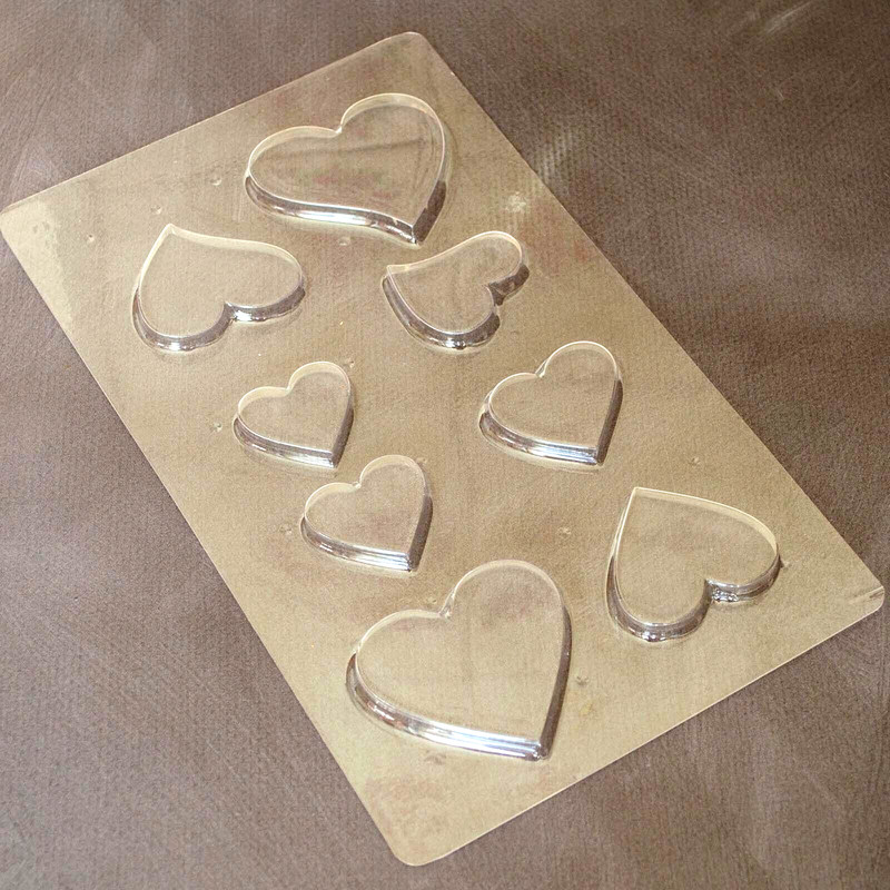 Heart 2 Cake Topper Decoration Chocolate Candy Soap Mold Crafts Plastic Molds gallery