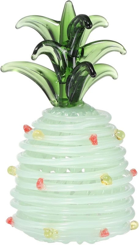 Crystal Pine Figurine, 1.6″ Artificial Glass Fruit Decor Mini
