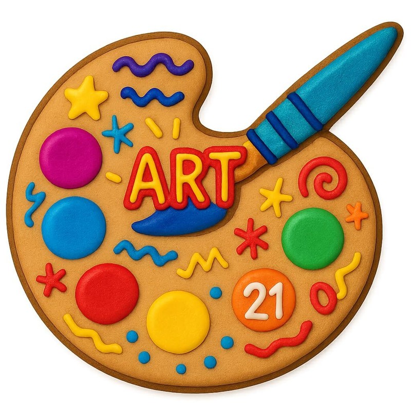 Paint Palette Cookie Cutter & Stamp Set (4x3.29 Inches) gallery
