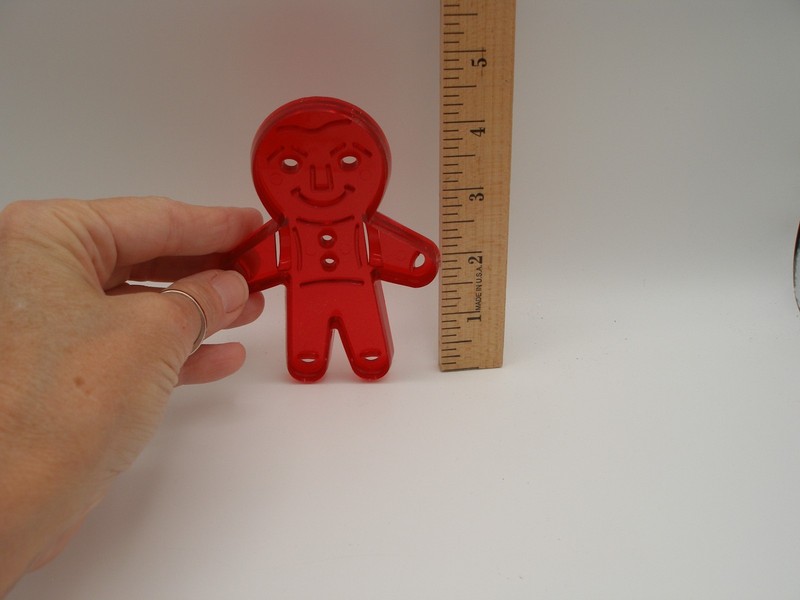 Vtg Lot Red Plastic Cookie Cutters 11 Pcs Holidays CHRISTMAS, L4 gallery