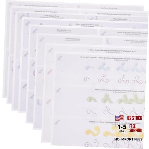 TOPPERFUN12PCS Piping Tips Practice Board, Reusable Cake Decorating Sheets