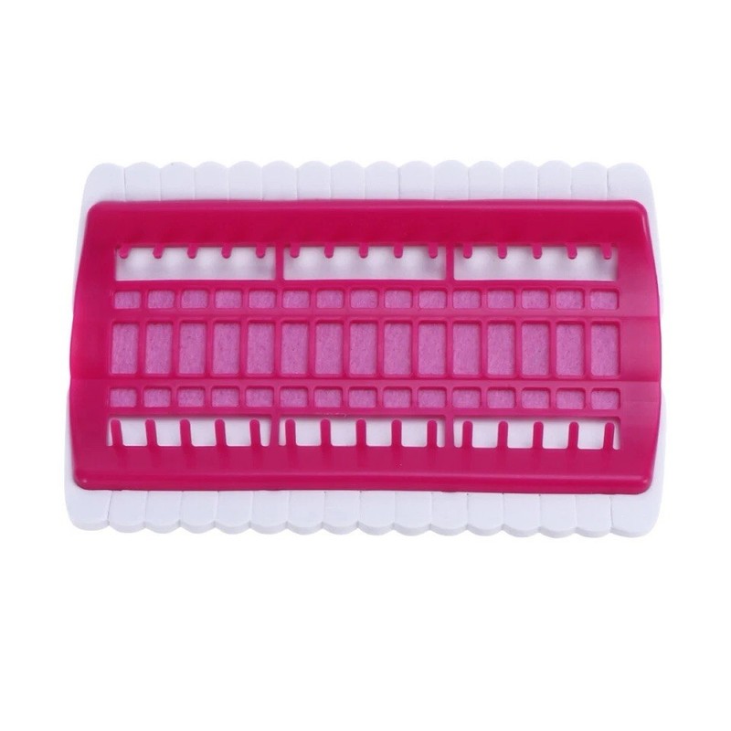 Brick Pattern Fondant Embosser Cutter, Easy Clean Plastic, Pink/White 6.8x4.3" gallery