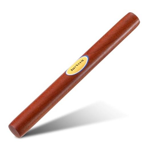 Wood Rolling Pin (15.75 Inches), Non-Stick Rolling Pin for Baking, Natural