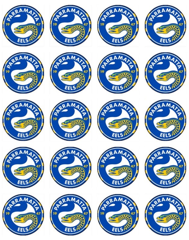 Rugby Theme Cupcake Toppers Edible Wafer – Parramatta Birthday Cake Decorations