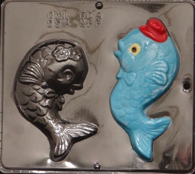 Happy Fish Chocolate Candy Mold 554 NEW