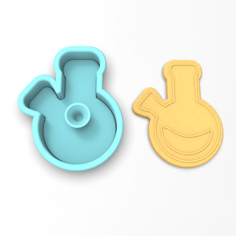 Bong Cookie Cutter & Stamp #1 | Weed Dope Marijuana Mary Jane Smoke Pipe gallery