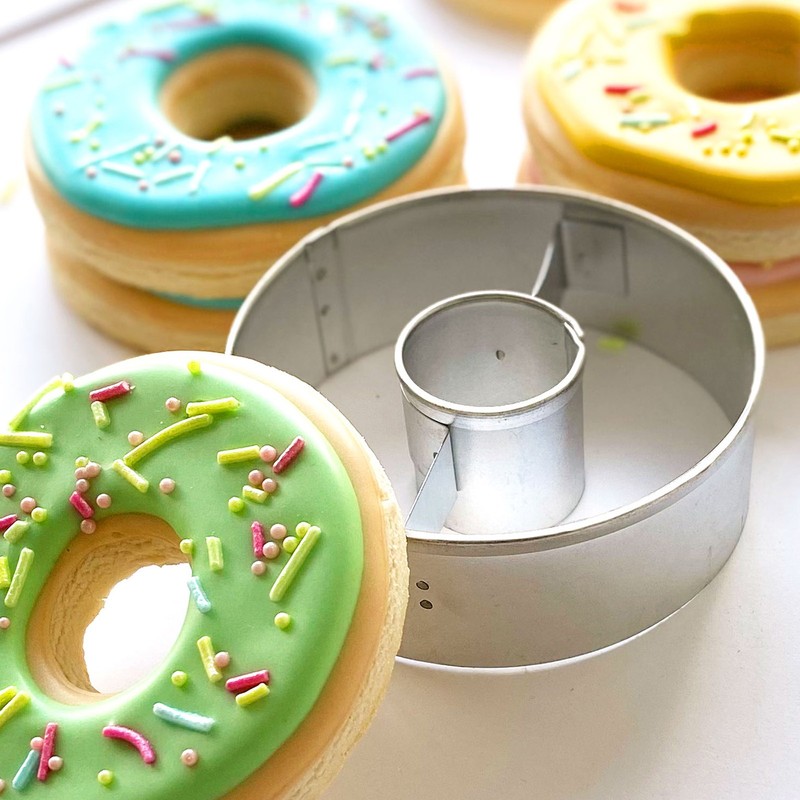 R&M International 3 Piece Cookie Cutter Set, Donut, Star, Poop Emoji gallery