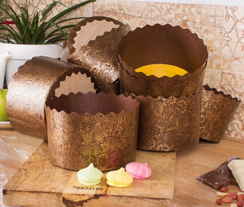 12-Pack 15 oz Paska Molds Easter Bread Paper Form Kulich Panettone Mold gallery