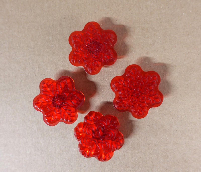 Snowflake fondant gumpaste cutters 4 ct / cake decorating / SKT