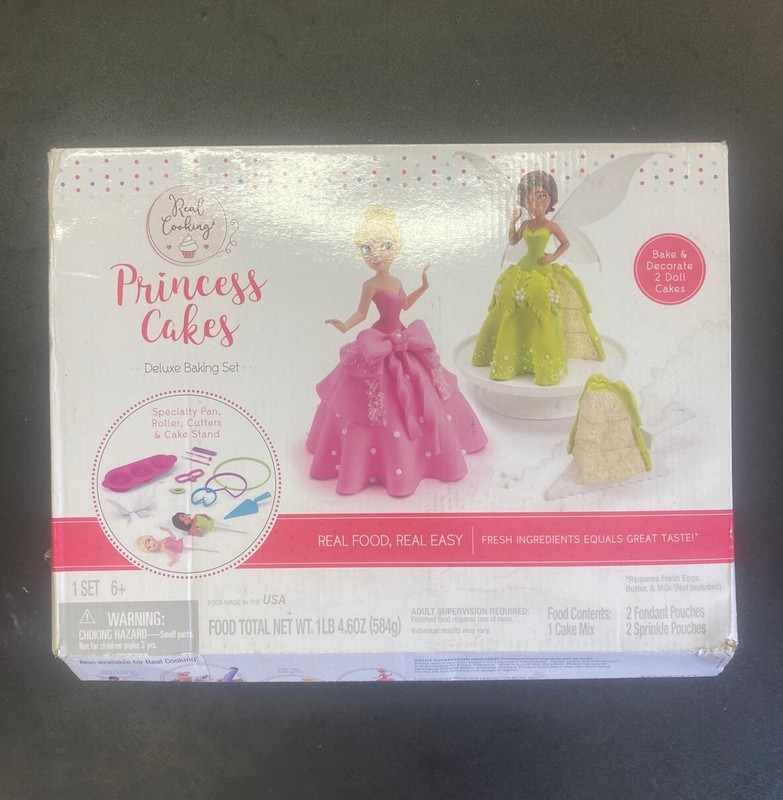 Princess Cake Or Fairy Cake Mold Real Cooking Deluxe Baking Set, Tinker Standing