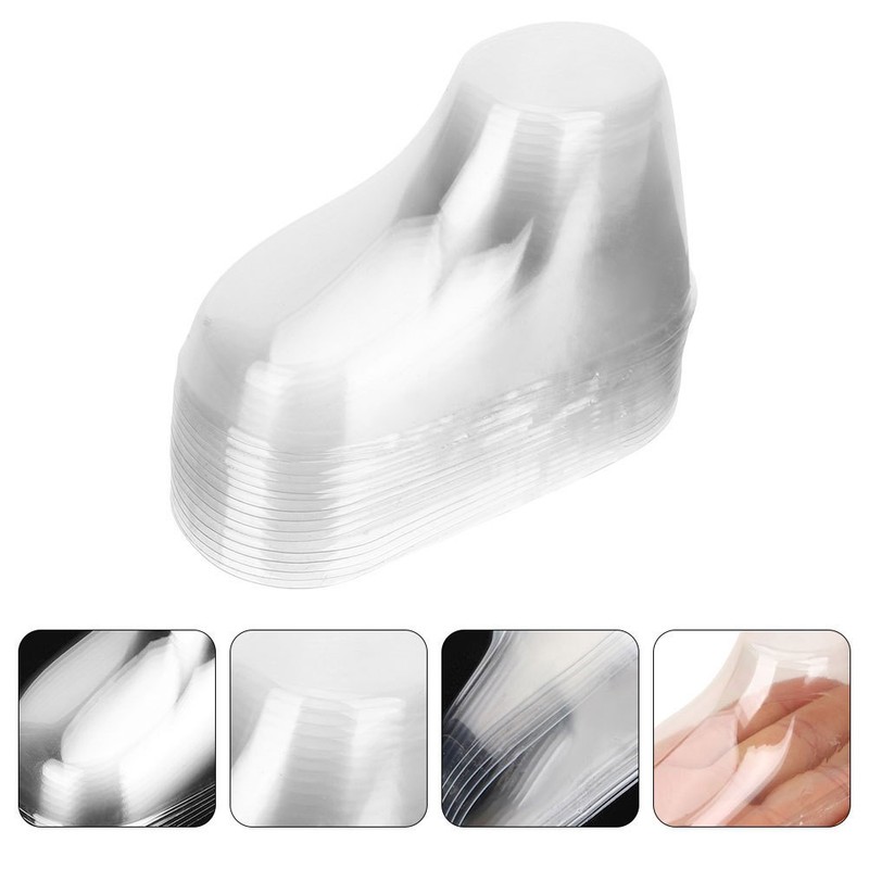 50 Pcs Transparent Baby Feet Display Models PVC for Toddler Shoe Holders