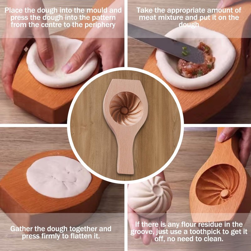 Diy Steamed Bun Wooden Moon Cake Flower Shape Cookie Mid Autumn Diy Steamed B... gallery