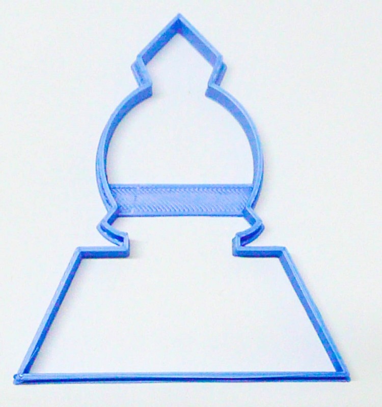 CHURCH OUTLINE WITH ONION DOME STEEPLE 4 INCH SIZE COOKIE CUTTER USA PR3083