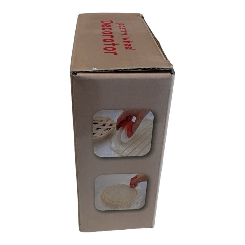 Talisman Designs Pastry Wheel Pie Crust Decorator, Red gallery