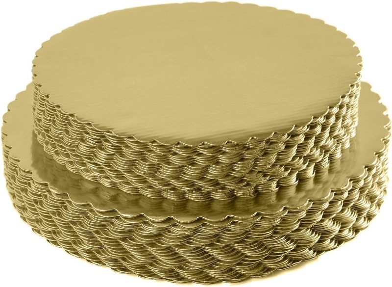 Pack de 30 bases redondas doradas pastel carton 8 10 y 12 pulgadas perfectas gallery