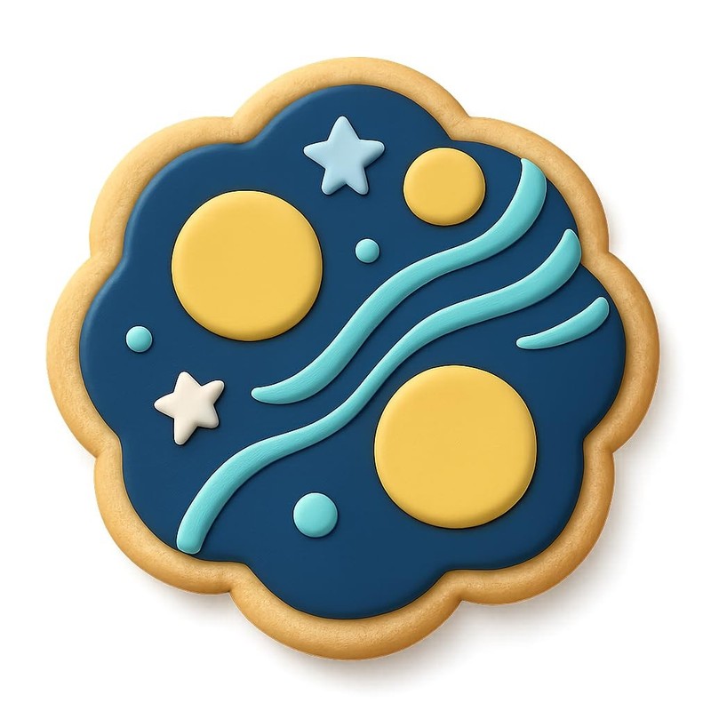 Stellar Nebula Planets Cookie Cutter & Stamp, Fondant & Clay - 4x4 gallery