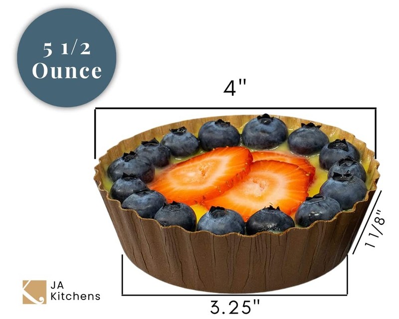 Ridged Paper Coated Baking Cup - Sturdy for Baking and Serving (70) gallery