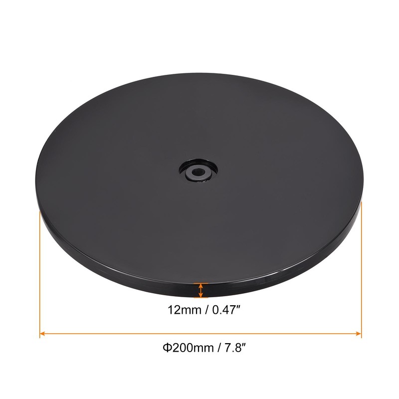 2Pcs 8" Rotating Swivel Stand with Steel Ball Lazy Susan Base Turntable Black gallery