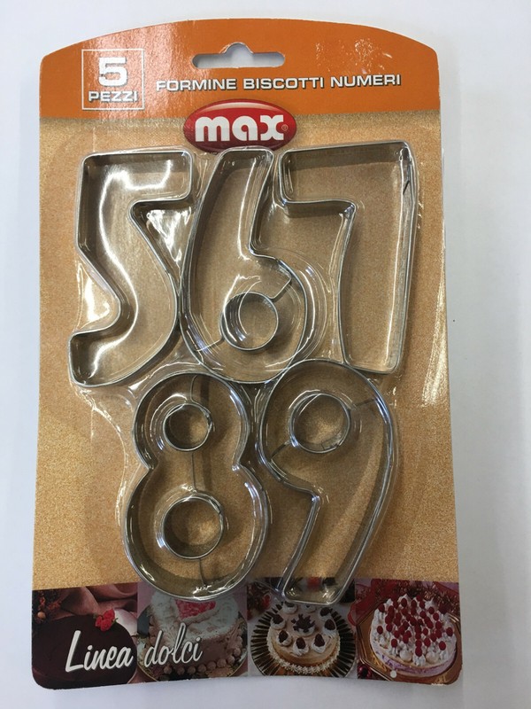 set of 5 stainless steel numbers number 5/6/7/8/9 cm 7 size sugar paste Cake Design