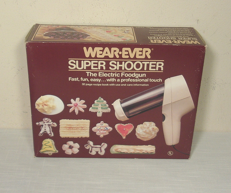 Vtg WEAR-EVER Super Shooter 70123 Cookie Press Candy Maker (80s) ORIGINAL BOX!