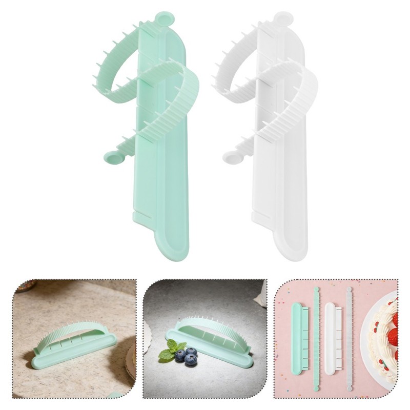 2 Sets Pastry Ruler for Baking Shaping Tools Cake Decorating Arch Guide