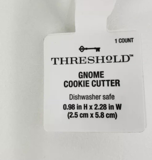 Threshold Stainless Steel Gnome Cookie Cutter Lot Of 3 0.98" x 2.28" gallery