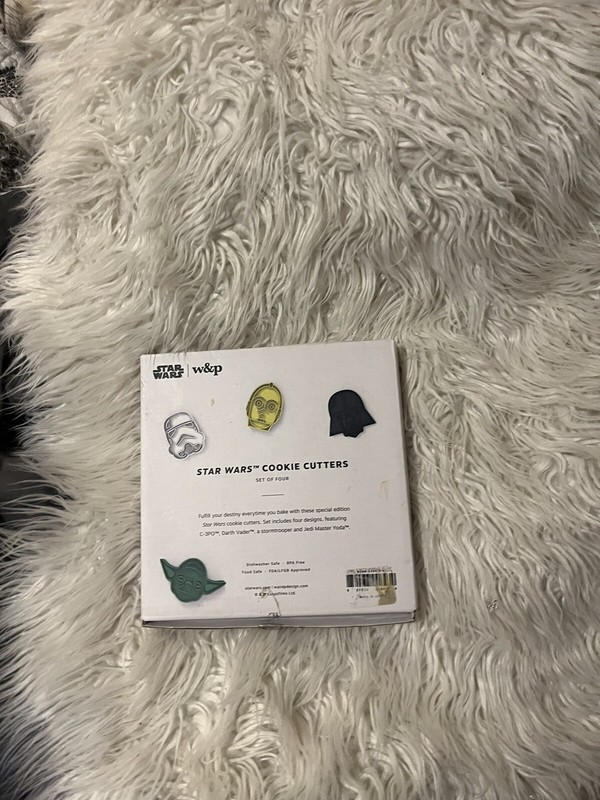 W&P Star Wars 4 PC Cookie Cutters Darth Vader Yoda Stormtrooper NEW In Box gallery