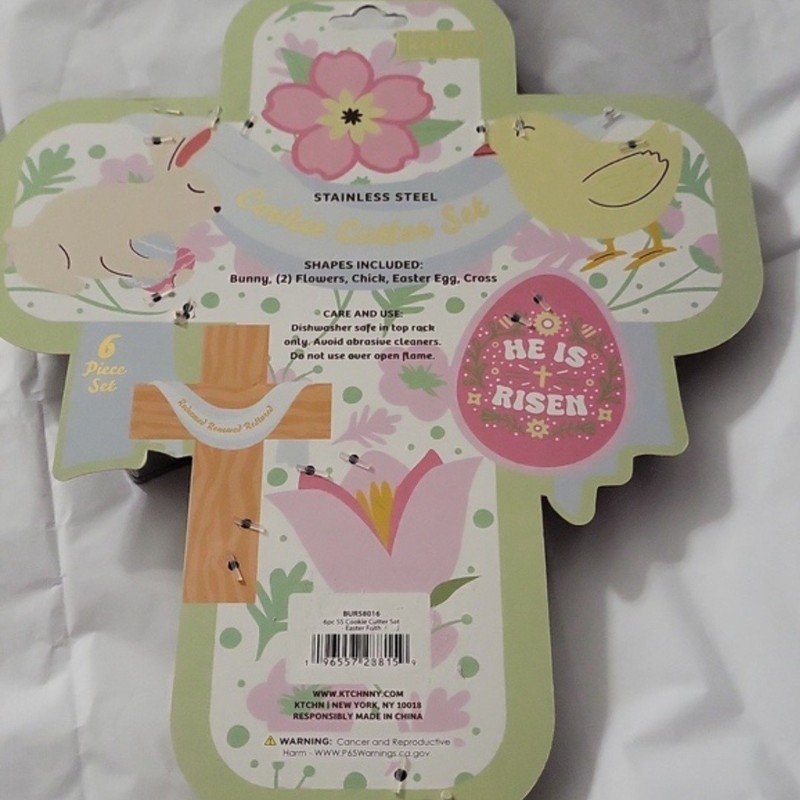 6 Easter Stainless Steal Cookie Cutter Set gallery