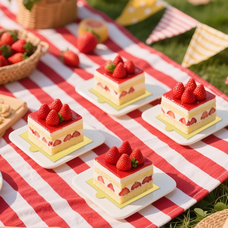 100pcs Mini Cake Boards, Gold Cake Base Paper Cupcake Dessert Displays Trays ... gallery