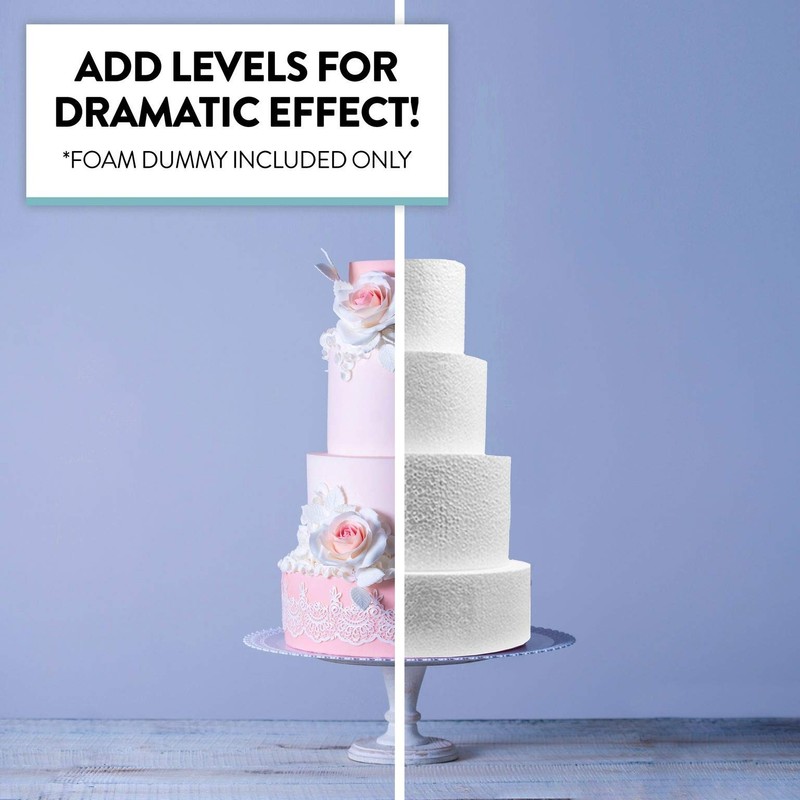 9 x 5 Inch Round Styrofoam Cake Dummy, Fake Cake, Decorating, Display gallery