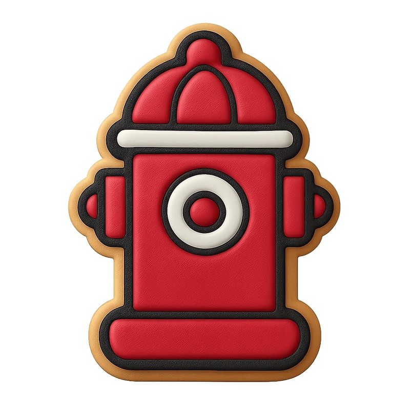 Vintage Fire Hydrant Cookie Cutter & Stamp, Fondant & Clay – 2.8×4