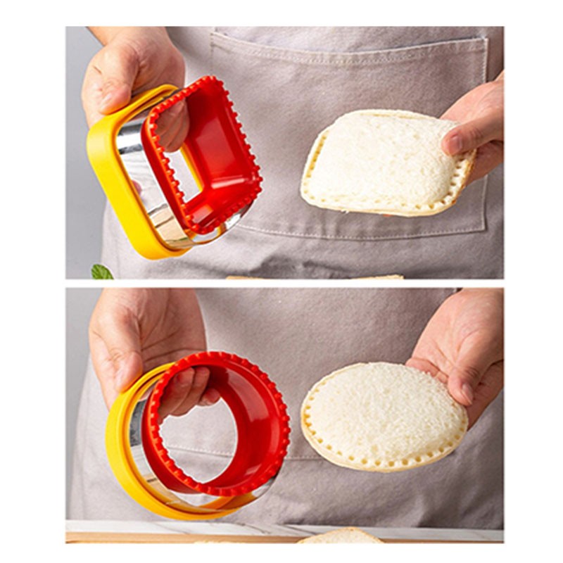 1PC Stainless Steel Sandwich Mold Tools Sandwich Cutter and Sealer Making Toast gallery