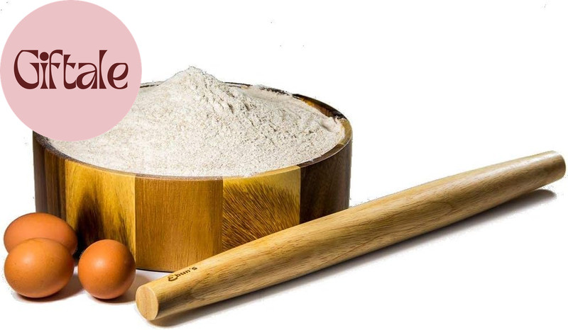 French Rolling Pin – 18 Inch Wooden Dough Roller for Baking Pizza, Pie Crust, Co gallery