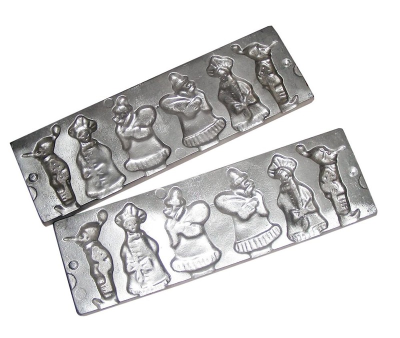 RUSSIAN VINTAGE USSR CAST IRON CANDY LOLLIPOP MOLD FORM NEW YEAR'S НОВОГОДНЯЯ gallery