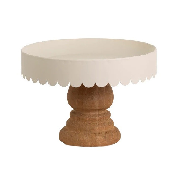 Boston International Cake Stand, Scalloped Pedestal – Large (YIL25029LG)