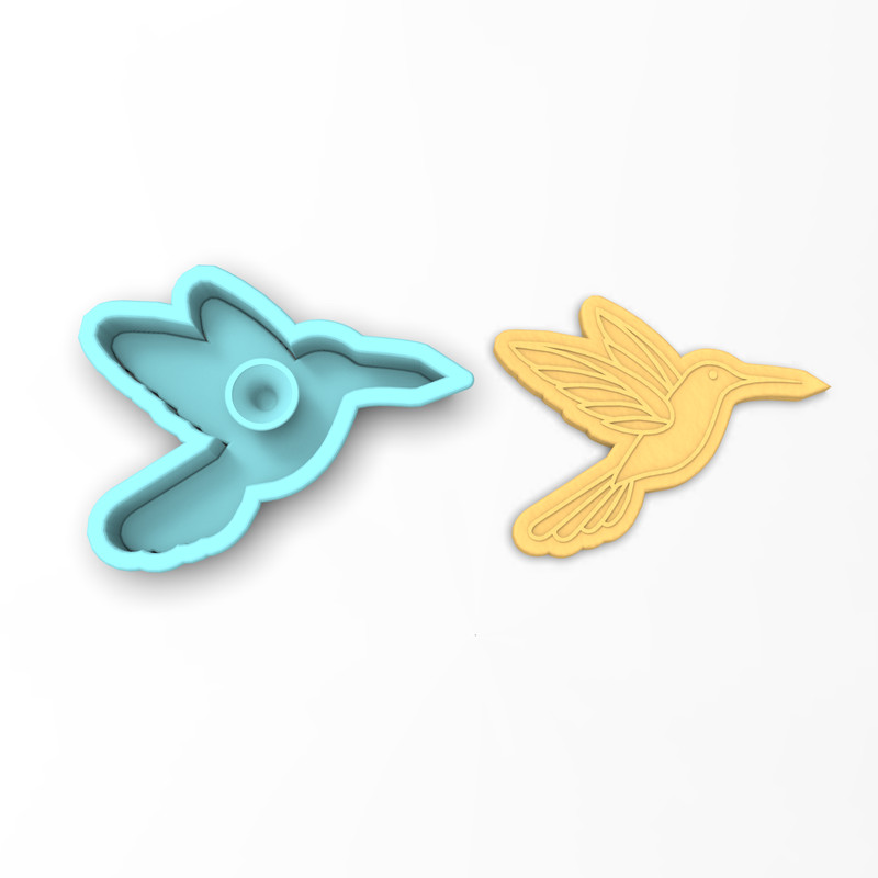 Hummingbird Cookie Cutter & Stamp | Bird Nectar Flower Migration Spring Summer gallery